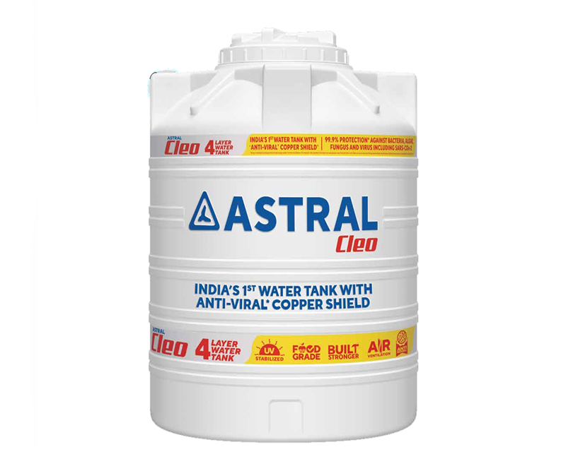 Astral Cleo Four Layer Water Storage Tank With Anti-Viral Copper Shield